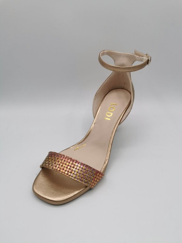 1662 LODI justina sandalet goud/roze/koper