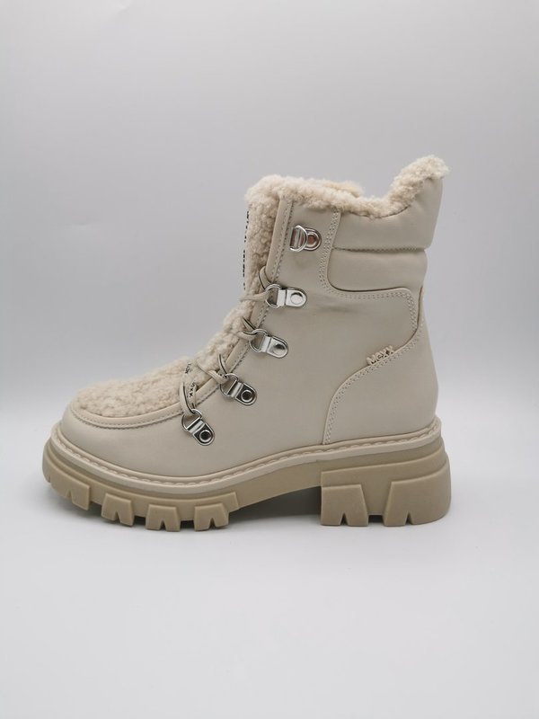 1831 MEXX ankle boot KOLD off-white teddy